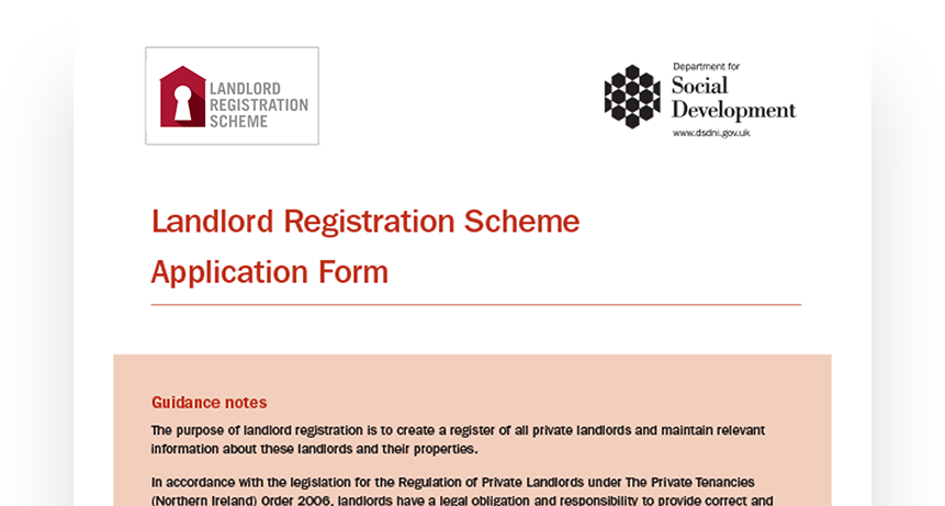 Landlord Registration Scheme Application Form